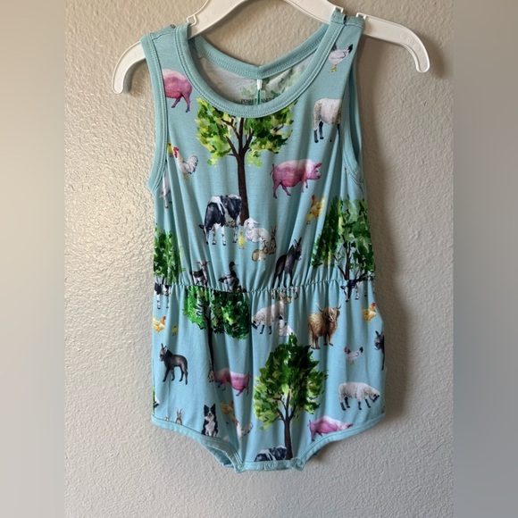 Posh Peanut Varsity Bubble Romper - Brayden - Picture 4 of 9